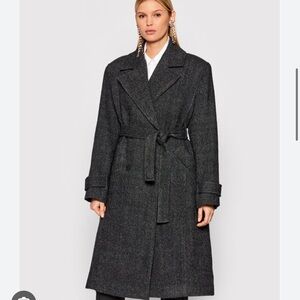IRO belted wool trench